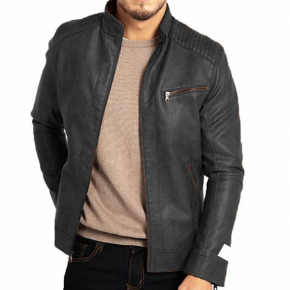 Stylische Lederjacke Herren Elegant