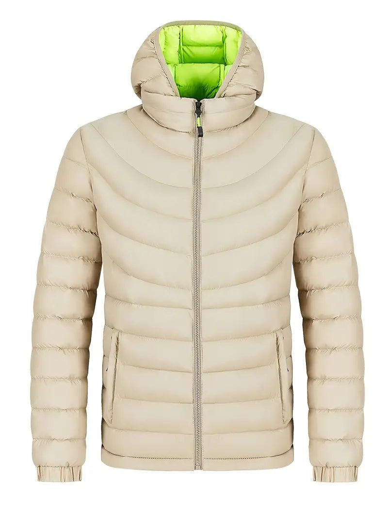 Herren Winterjacke Warm Gefüttert mit Hochkragen
