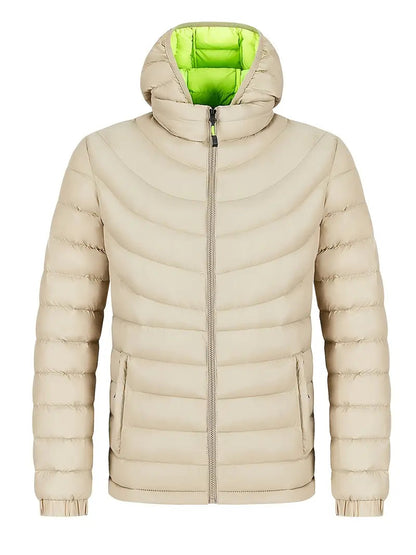 Herren Winterjacke Warm Gefüttert mit Hochkragen