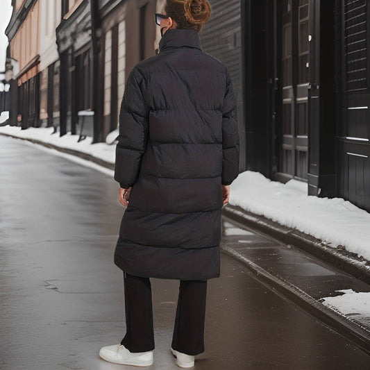 Damen Puffermantel Warm Elegant - IdealeKleiden
