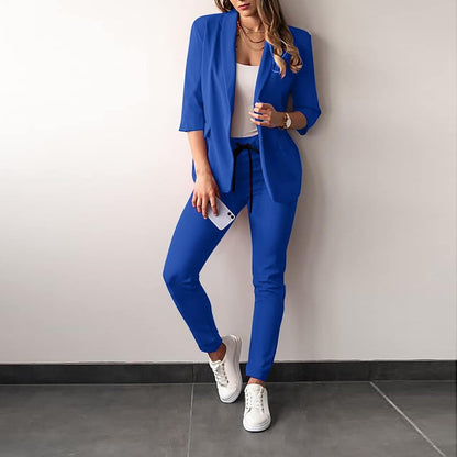 Eleganter 2-teiliger Damenanzug Blazer und Hose