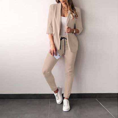 Eleganter 2-teiliger Damenanzug Blazer und Hose