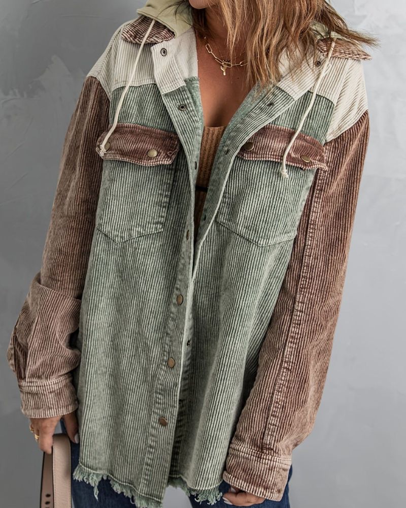 Modische Cordjacke Herren Elegant