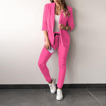 Eleganter 2-teiliger Damenanzug Blazer und Hose