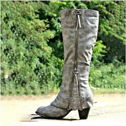 Elegante Stiefel Weinlese Hochhackig