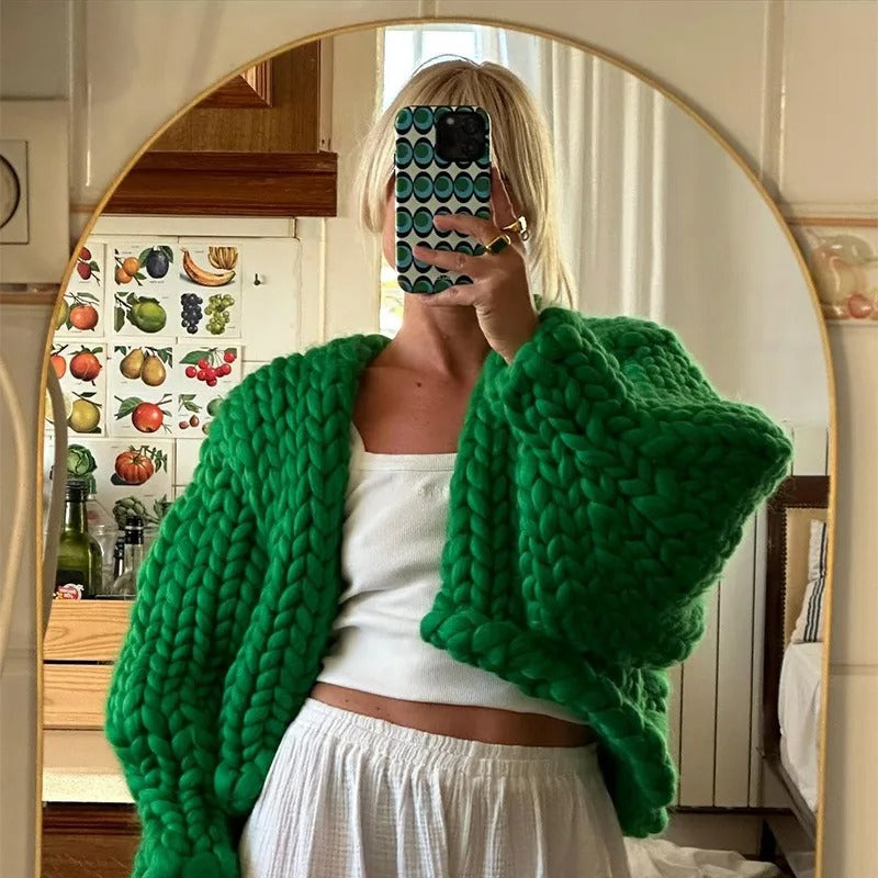 Klassischer Strickcardigan Einfach Elegent