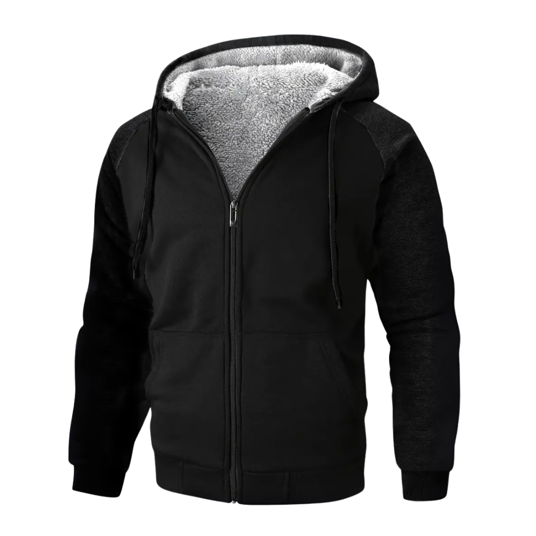 Herren Hoodie Sherpa Fleece Warm gefüttert