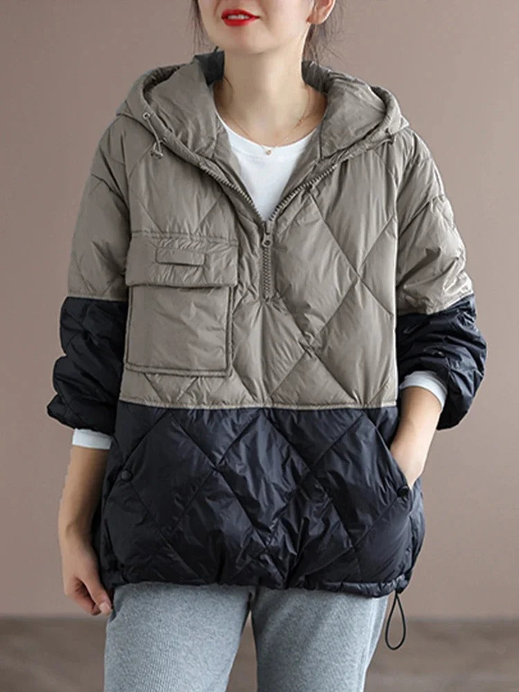 Leichtes Steppjacke Damen Elegant