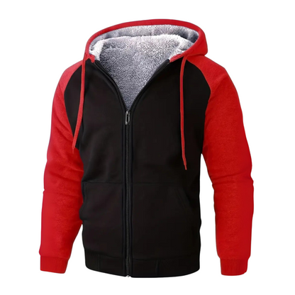 Herren Hoodie Sherpa Fleece Warm gefüttert