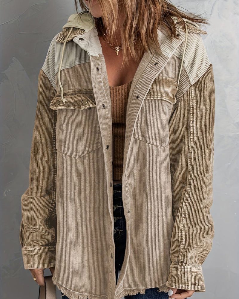 Modische Cordjacke Herren Elegant