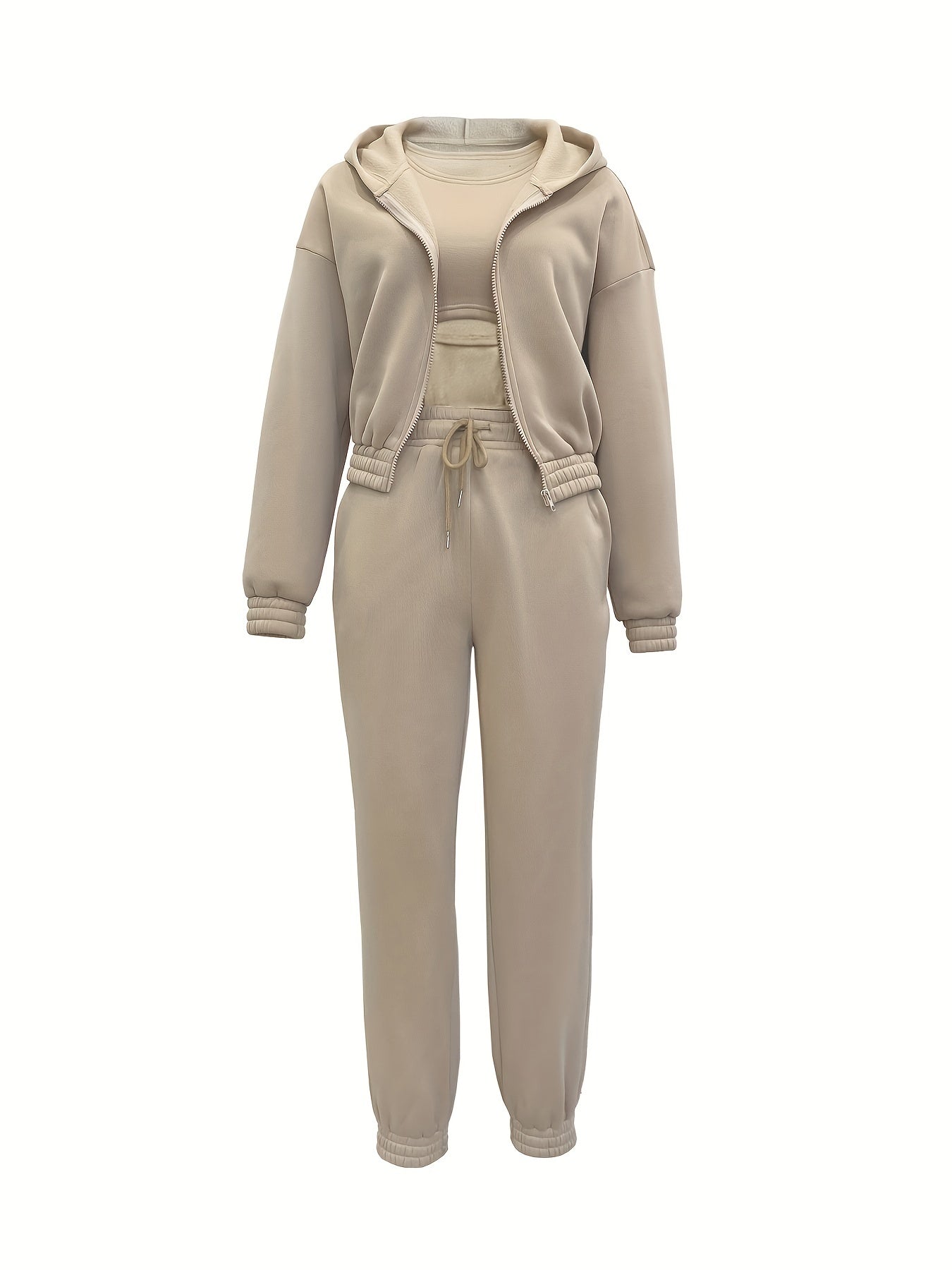 Komplette Sportbekleidung Set Kapuze Hose Top - IdealeKleiden