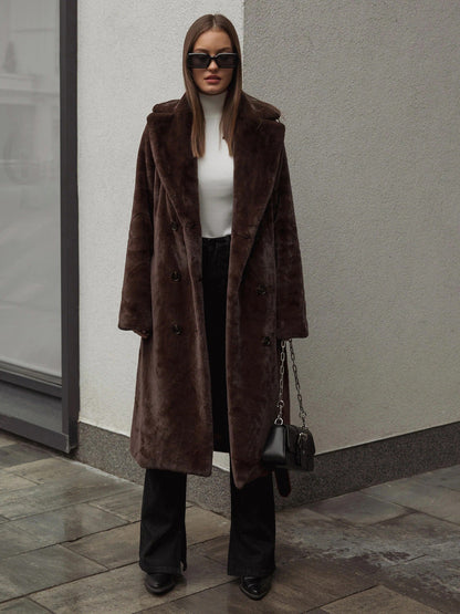 Eleganter Wintermantel Damen Lang