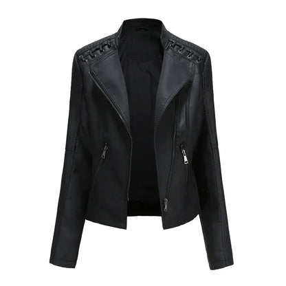 Frauen Lederjacke Frühling Modern Style
