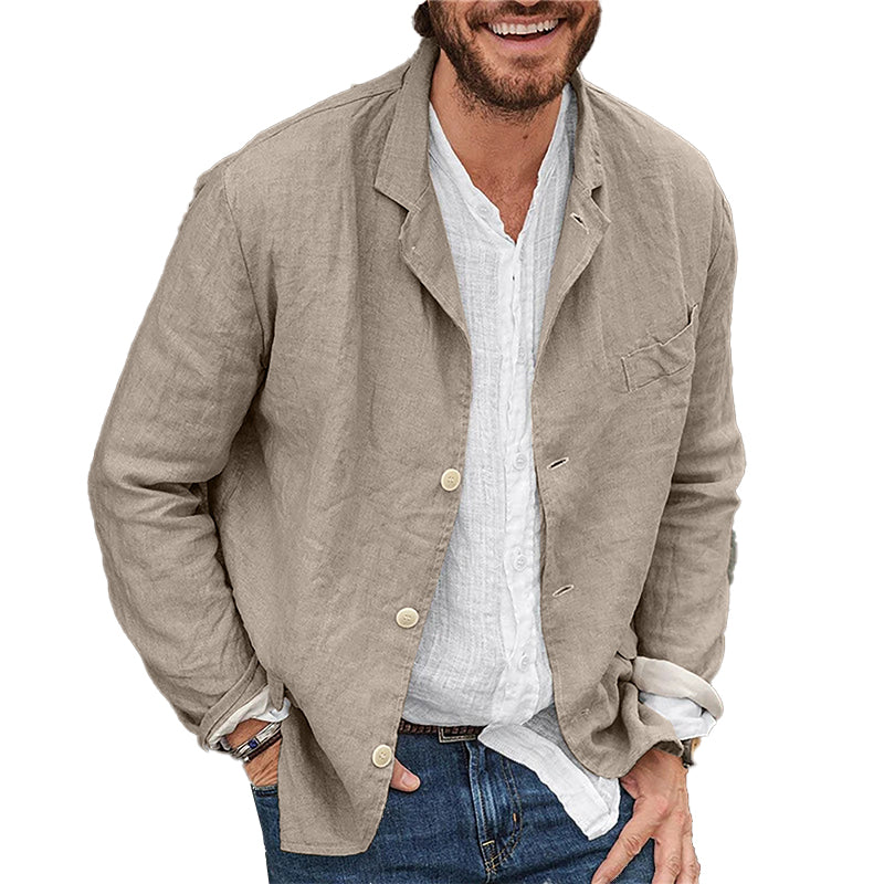Sommerblazer Leicht Leinen für Männer