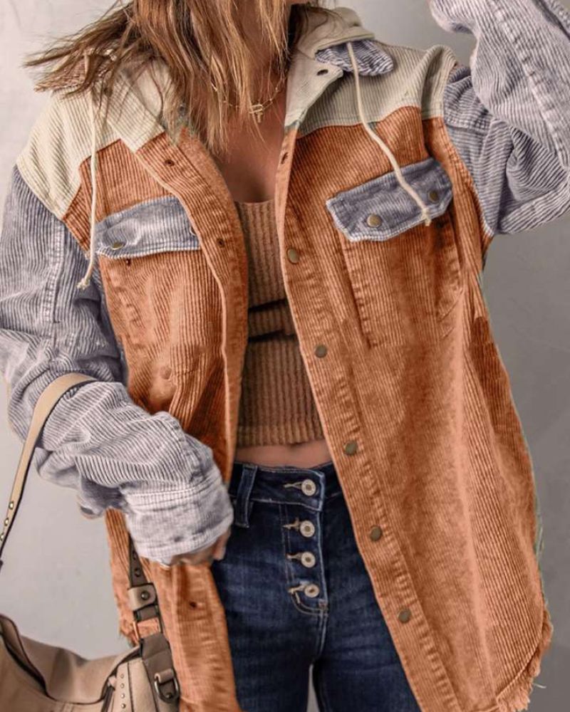 Modische Cordjacke Herren Elegant
