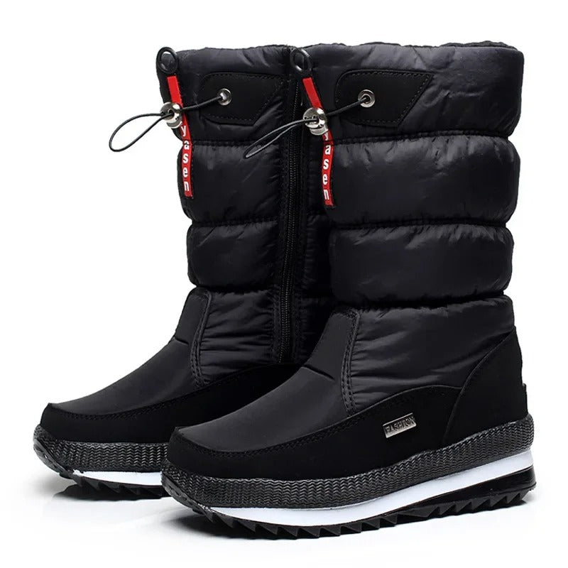 Wasserdichte Damenstiefel Mit Plüschfutter