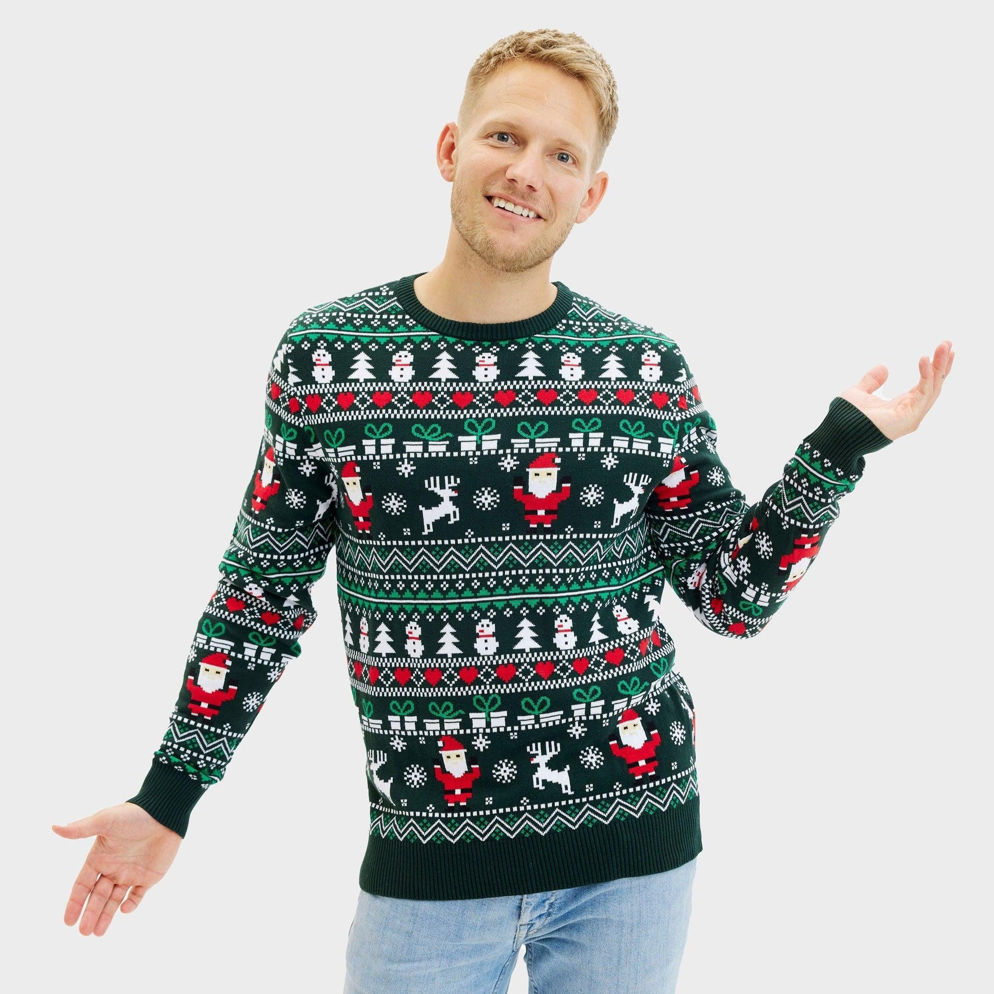 Weihnachtspullover Herren Elegant Style - IdealeKleiden