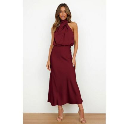 Elegantes Damen-Abendkleid mit Neckholder-Ausschnitt