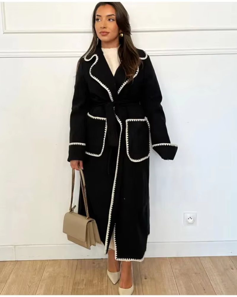 Elegante Damenjacke Lang &amp; Stilvoll - IdealeKleiden