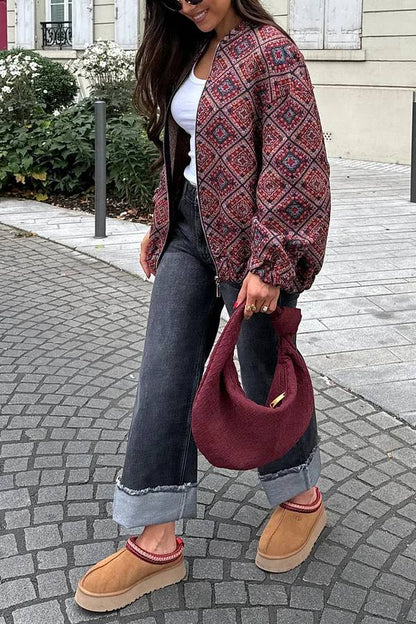 Retro Style Jacke Damen Vielseitig - IdealeKleiden