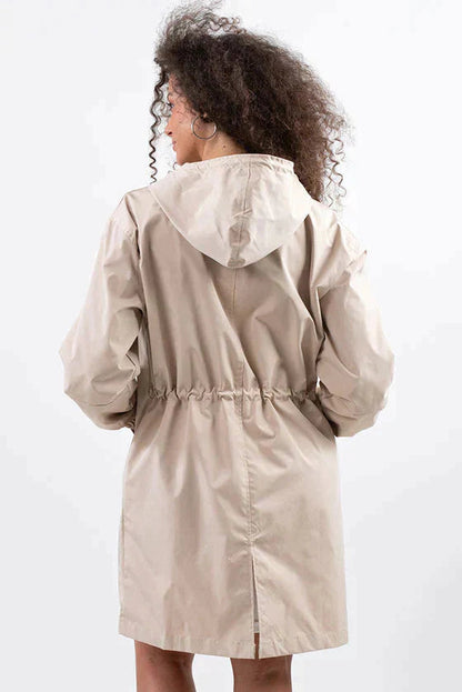 Große Regenjacke Damen Outdoor Wasserdicht Winddicht - IdealeKleiden