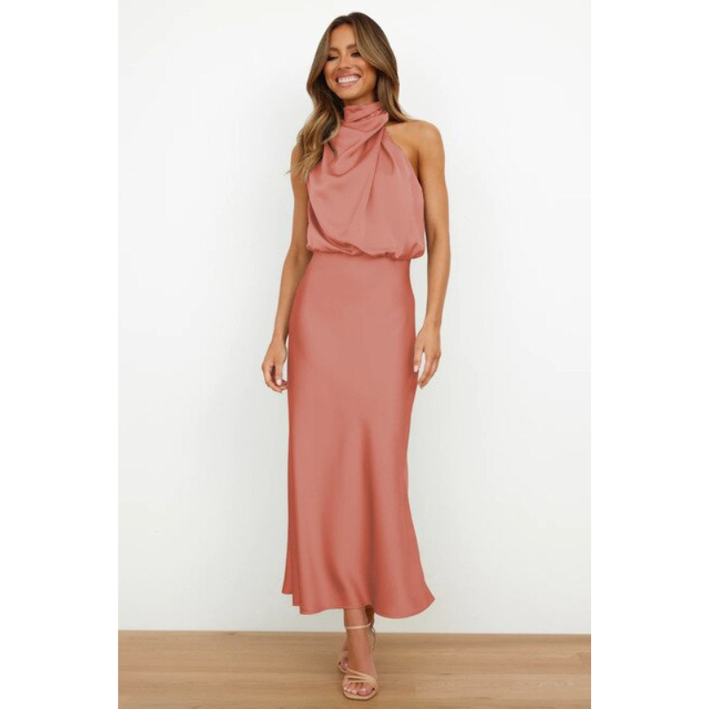 Elegantes Damen-Abendkleid mit Neckholder-Ausschnitt