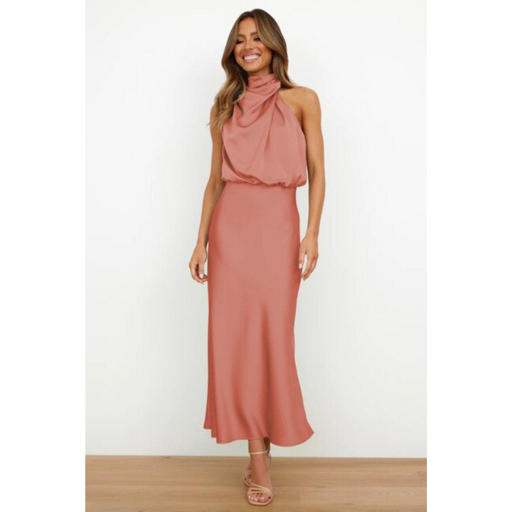 Elegantes Damen-Abendkleid mit Neckholder-Ausschnitt