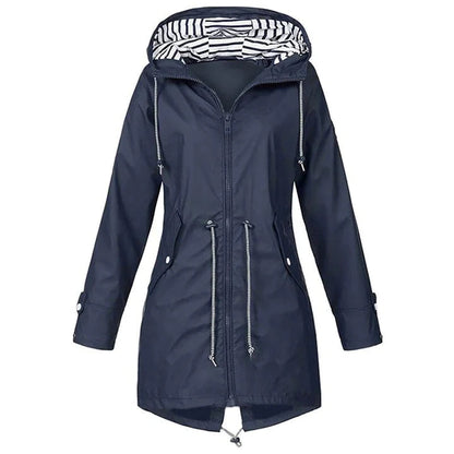 Wasserdichte Outdoor-Jacke Lang Verstellbar