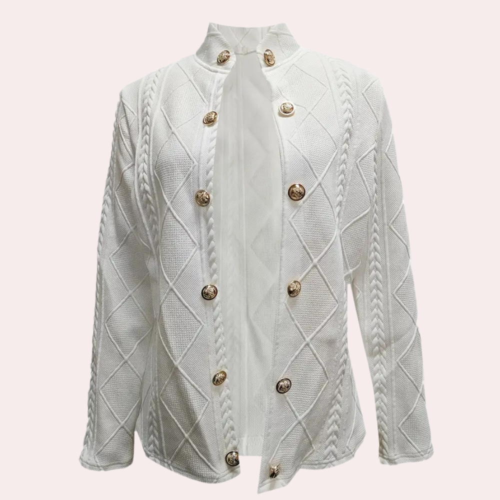 Eleganter Damen Wintermantel mit Knöpfen