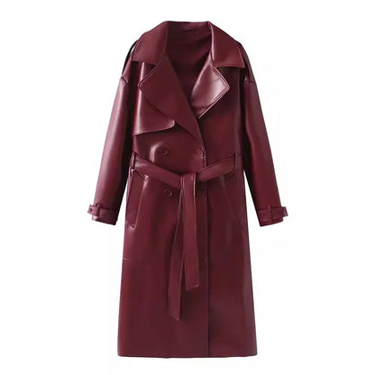 Vegane Lederjacke Damen Elegant Schwarz