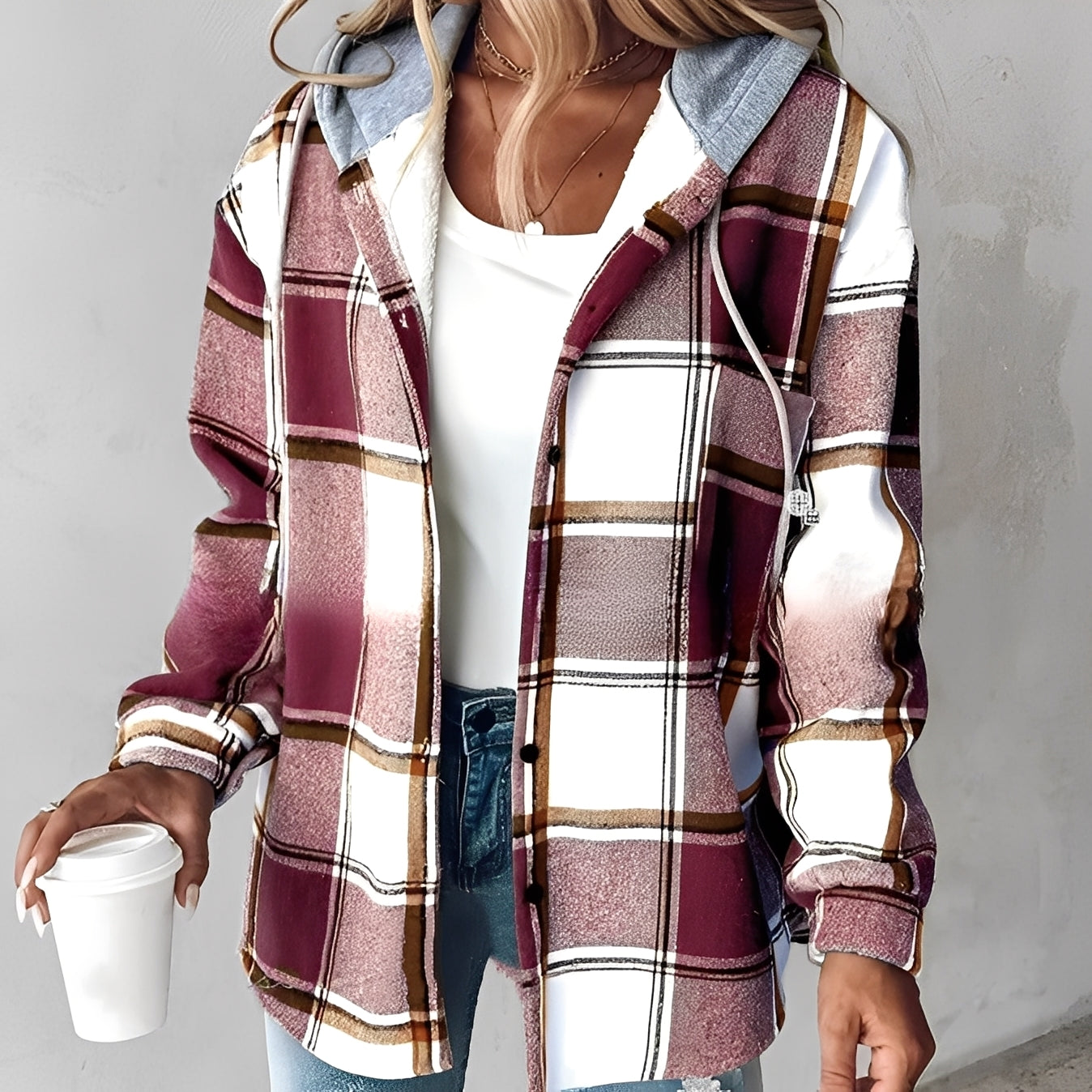 Damen Hoodie Jacke Weich Bequem