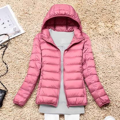 Schmale Damen Daunenjacke Bequem Warm