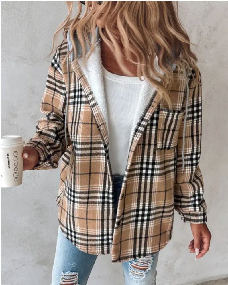 Weiche Flanelljacke Mit Bedruckung