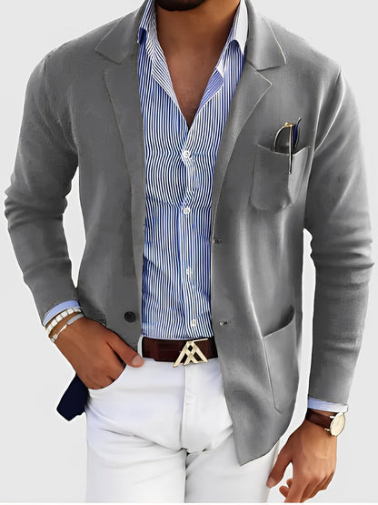 Maßgeschneiderter Herrenblazer Elegant mit Taschen
