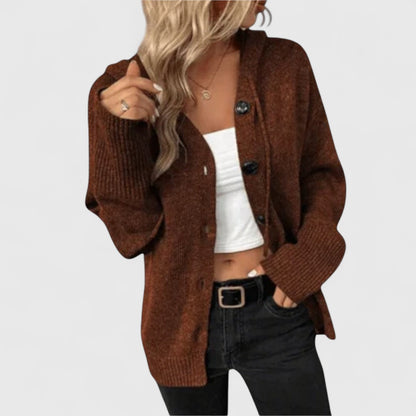 Eleganter Cardigan Damen Klassisch Knöpfe