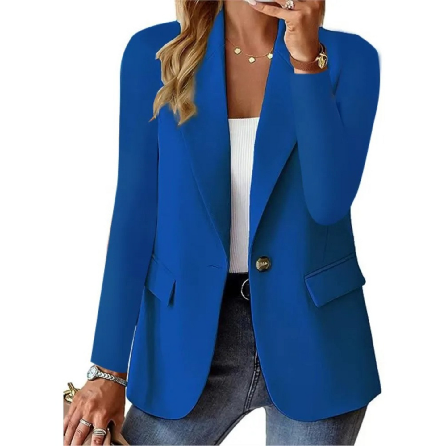 Damenschuhe nicht passend, korrigiert: Frauen Blazer Langarm Elegant Schnalle Herbst