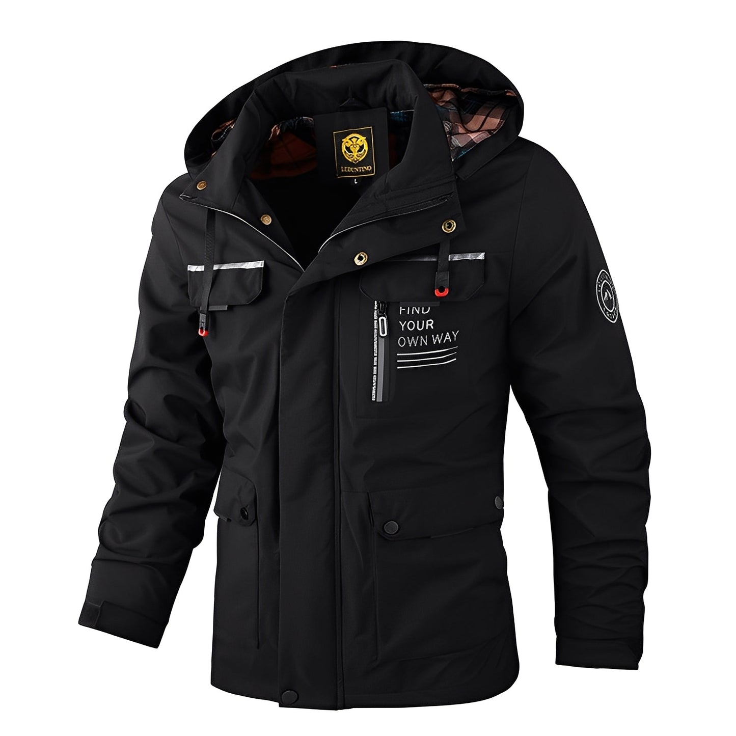 Wetterfeste Herrenjacke Outdoor Dicke Winterjacke