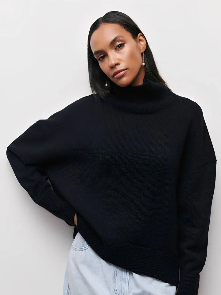 Stylischer Damen Rollkragenpullover Warm