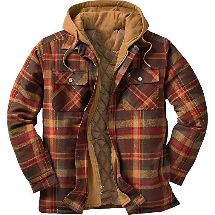 Herren Flanelljacke Karo Muster Casual Style