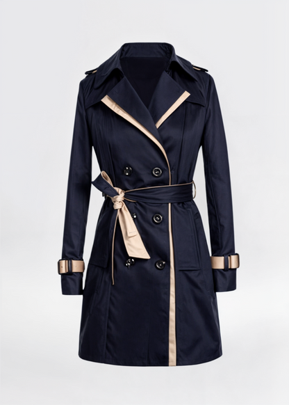 Elegante Damenmantel Doppelreihen Trenchcoat