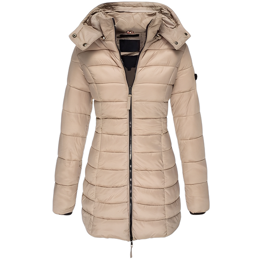 Eleganter Damenmantel Warm Gepolstert - IdealeKleiden