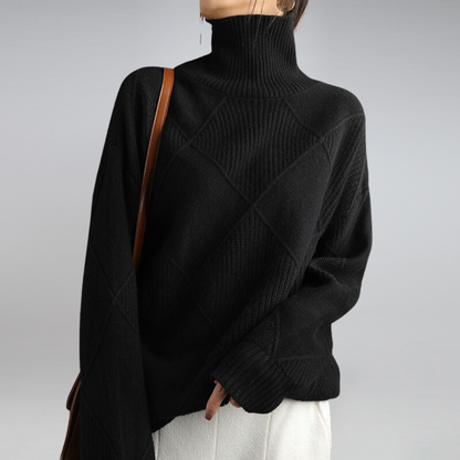 Weicher Rollkragenpullover Minimal Chic - IdealeKleiden