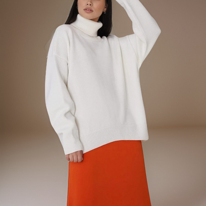 Damen Rollkragenpullover Warm Winter