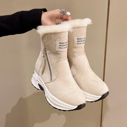 Stylische Damen Schneestiefel Winter Mode