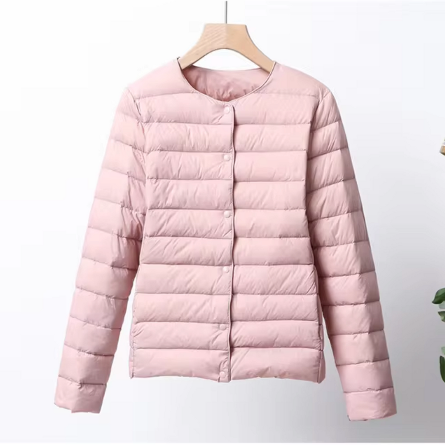Leichte Damenjacke | Wasserdichte Pufferjacke Ohne Kragen