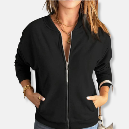 Leichte Jacke Mit Reißverschluss Moderner Style