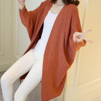 Kuschelige Strickjacke Oversized Offen Vorne Weich