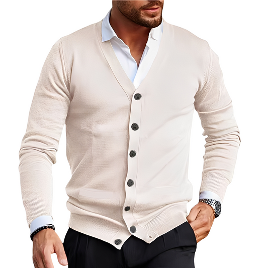 Stylischer Herren Cardigan mit Knöpfen Elegantes Design - IdealeKleiden
