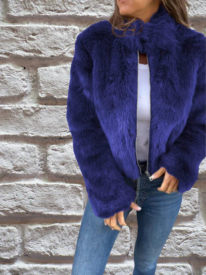 Winterjacke Damen Warm Stehkragen Komfort