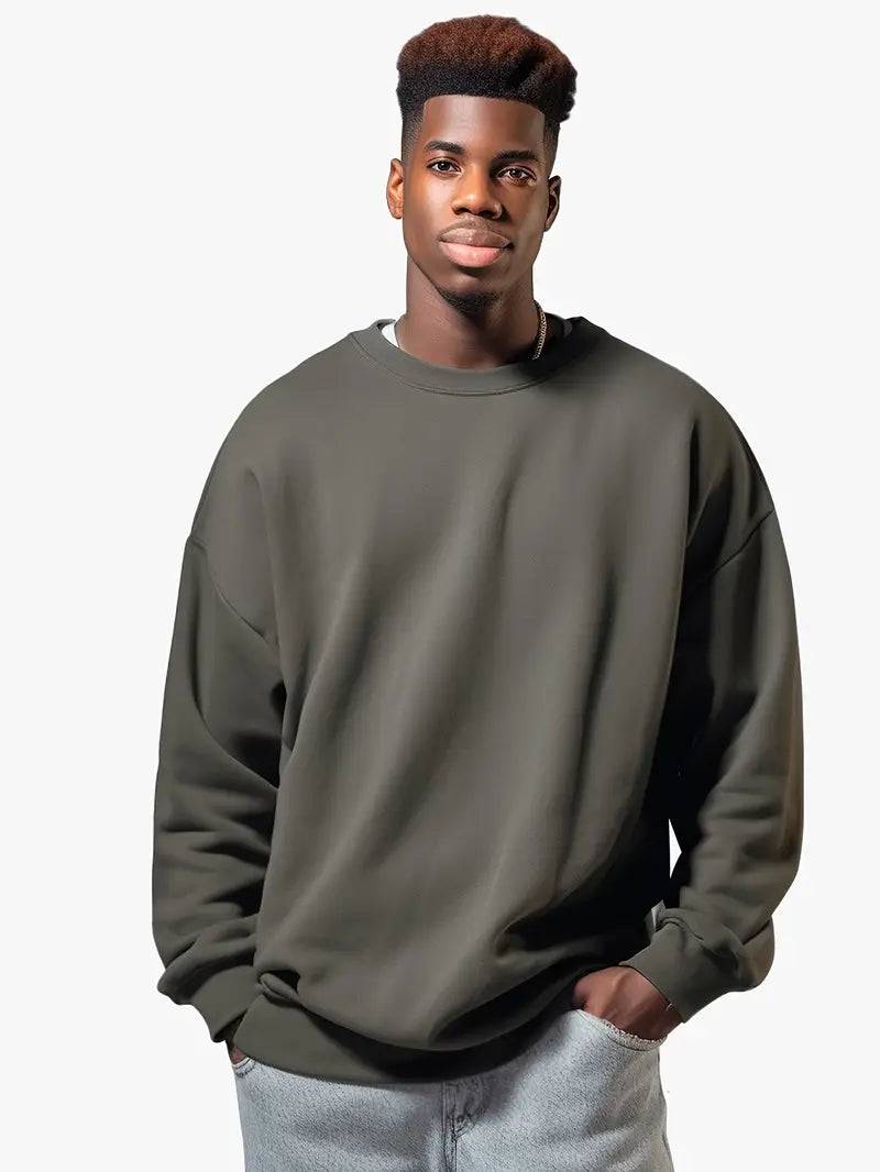 Lässiger Rundhals Pullover Herren Style